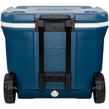Coleman 50QT Xtreme Riteņu Dzesētājs, Zils, Plastmasa, Poliuretāns (PU), Melns, 47 l, 113 kg