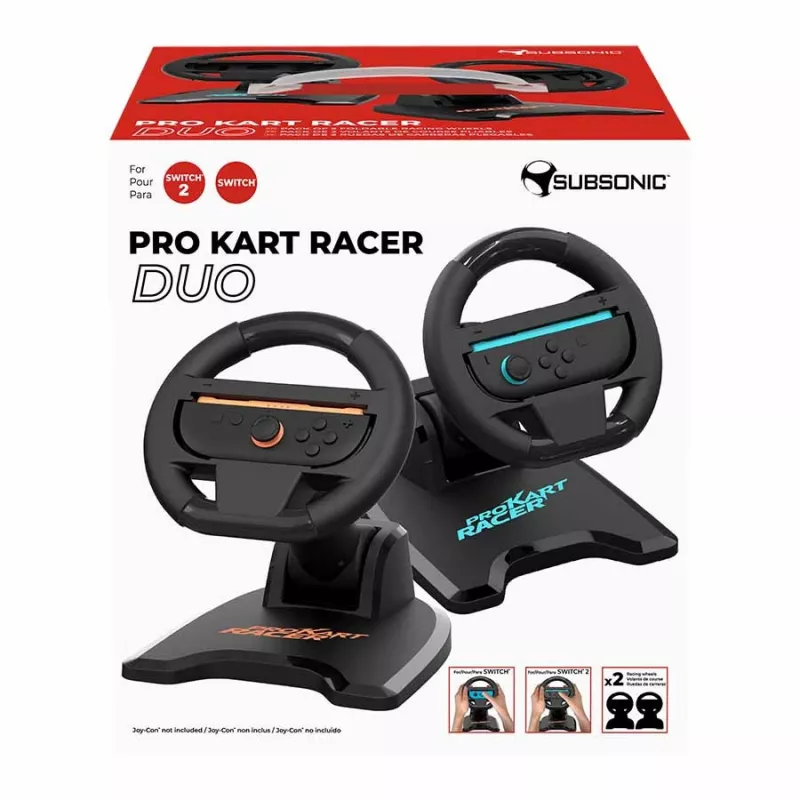 Racing stūre SUBSONIC SA5727-2 Pro Kart Racer Duo Nintendo Switch ar divu kontrolieru atbalstu
