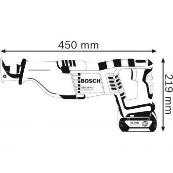 Bosch 0 601 64J 000 zāģis virzuļzāģis 2700 spm Melns, Zils, Sarkans, Sudrabs