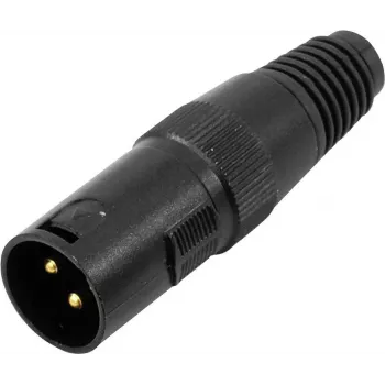 XLR 3-pin savienotājs Omnitronic 30208430 — vīrišķais/sieviešu audio savienotājs, 3 kontakti