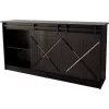 kumode 160x80x35 GRANERO melns/melns glancēts