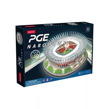 3D Puzle Cubicfun PGE National LED Modelis 306-L541H — LED apgaismots arhitektūras papīra modelis