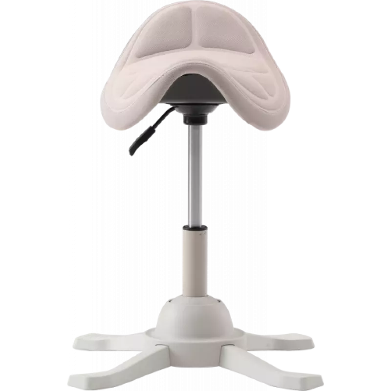 Up Up Toronto ergonomiskais balansēšanas krēsls Balts, Ivory audums, garāks gāzes pacēlājs
