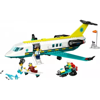 LEGO City Ārkārtas lidmašīna 60465 – mazs glābšanas lidaparāts, 403 gabali, 4 minifigūras, vecumam 6+
