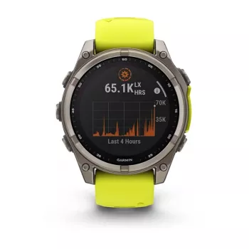 Garmin fenix 8 3,3 cm (1,3 inch) 47 mm Digitāls 260 x 260 pikseļi Skārienekrāns Titāns Wi-Fi GPS (satelīts)