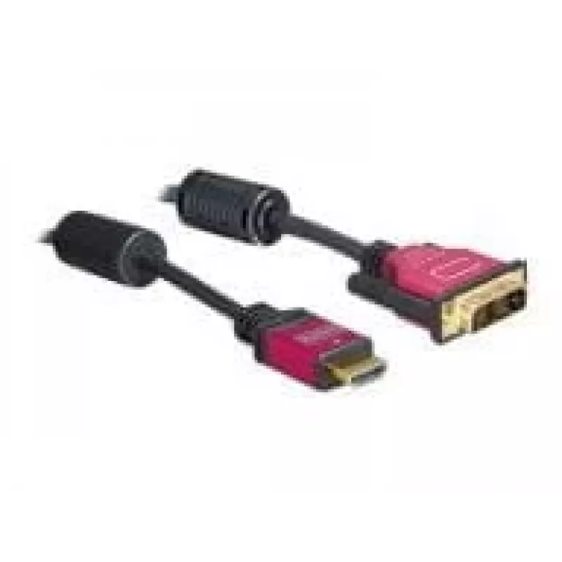 DeLOCK 84343 HDMI - DVI-D kabelis 3,0 m vīriešu/vīriešu