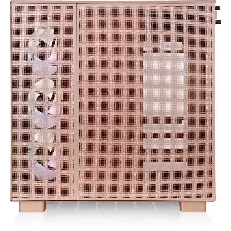 Thermaltake View 380 XL TG ARGB CA-11E-00MGWN-00 Midi Tower ATX datora korpuss, rūdīts stikls, Gravel Sand