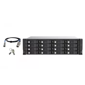 QNAP TL-R1620Sep-RP HDD korpuss Melns, Pelēks 2.5/3.5 collu