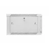 Lanberg sienas montāžas 19 inch 6U 600x600mm pelēks skapis ar stikla durvīm