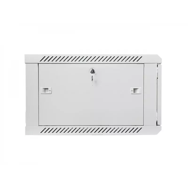 Lanberg sienas montāžas 19 inch 6U 600x600mm pelēks skapis ar stikla durvīm