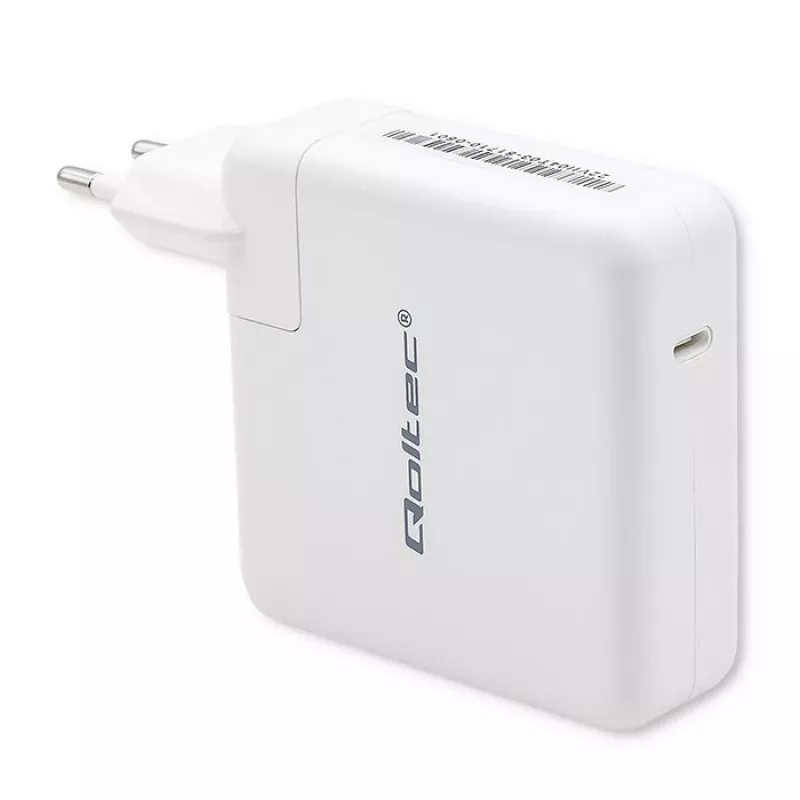 Lādētājs QOLTEC 51709, 96W USB-C PD, izejas diapazons 5V–20V