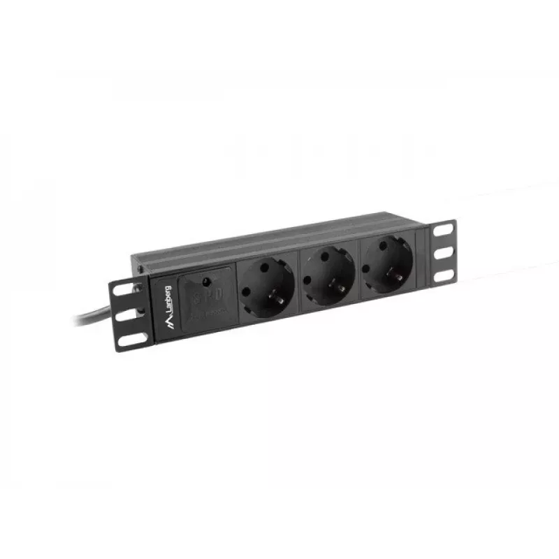 LANBERG POWER STRIP 10 RACK (1U, 16A, 3X SHUKO)