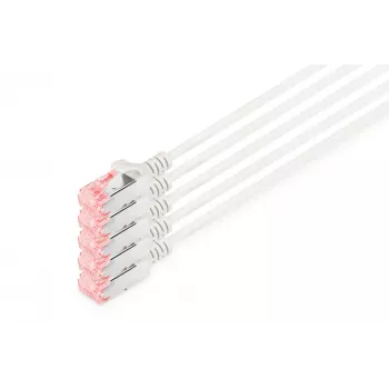 Tīkla kabelis Digitus CAT 6 U/FTP Slim patch cord RJ-45 Cat6 10m Pelēks