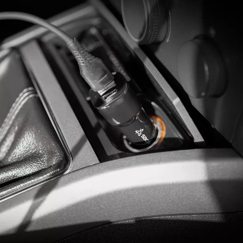 Auto lādētājs SBOX CC-038 38W Melns — divu portu USB barošanas adapteris transportlīdzeklim