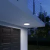 Griestu lampa Steinel DL Vario Quattro PRO S — apaļa LED lampa 14 W, balta, 310×69 mm, iebūvēts kustības sensors