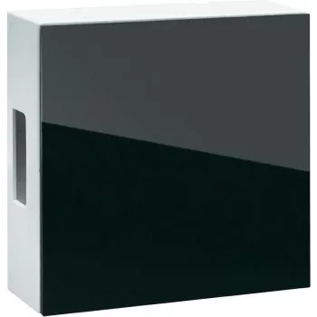 Grothe GONG 465A Bw/black – durvju zvans, vītā tērauda, melns/balts, vadu, 83 dB, AC/baterija, 8–12 V