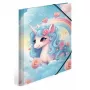 HERMA A4 mapes vāks ar elastīgo aizdari Happy Unicorns