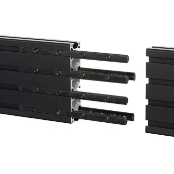Montāžas sliedes pagarinājuma komplekts B-Tech BT8390 Melns 12mm platums 8mm dziļums 180mm garums