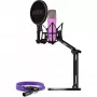 NT1 Signature + XLR kabelis + Galda studijas roka, Mikrofons ceriņu krāsā, Komplekts