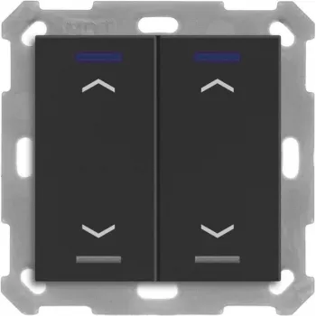MDT BE-TAL550206.A1 KNX spiedpoga Light 55 2-virzienu RGBW matēts melns Jalousie 1