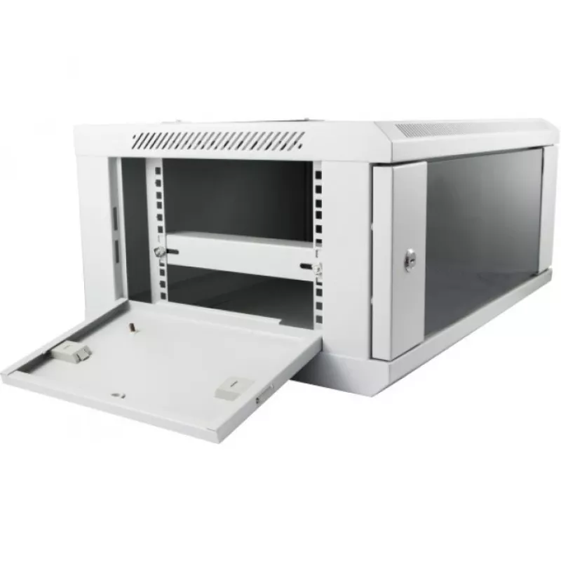 Sienas skapis ALLNET ALL-SMC6412GRAU 12U, 50 kg, atslēgas slēdzene, pelēks