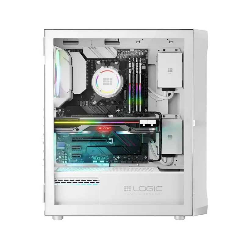 Logic Portos ARGB Minidi USB 3.0 korpuss balts