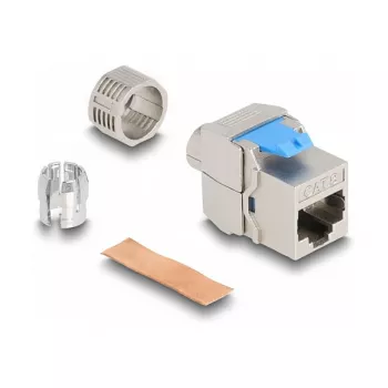 Delock Keystone modulis RJ45 ligzda uz LSA Cat.8.1 bezinstrumentu plakans metālisks