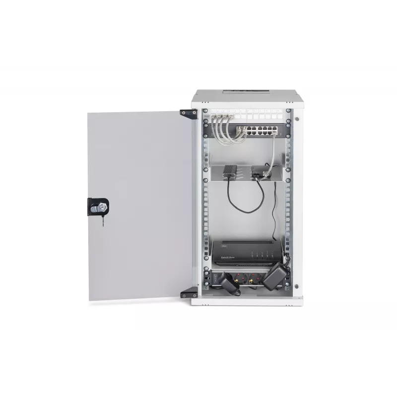 Sienas stiprinājuma statīvs Digitus DN-49104-SET 12U 60kg IP20 Pelēks