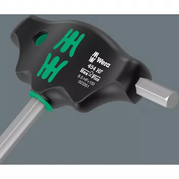 T-rokturu komplekts Wera Series 400 454/7 HF, 7-daļīgs T-rokturu sešstūra un skrūvgriežu komplekts