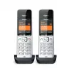 Gigaset COMFORT 500HX duo Analog/DECT telefons ar zvana identifikāciju Melns, Sudrabs