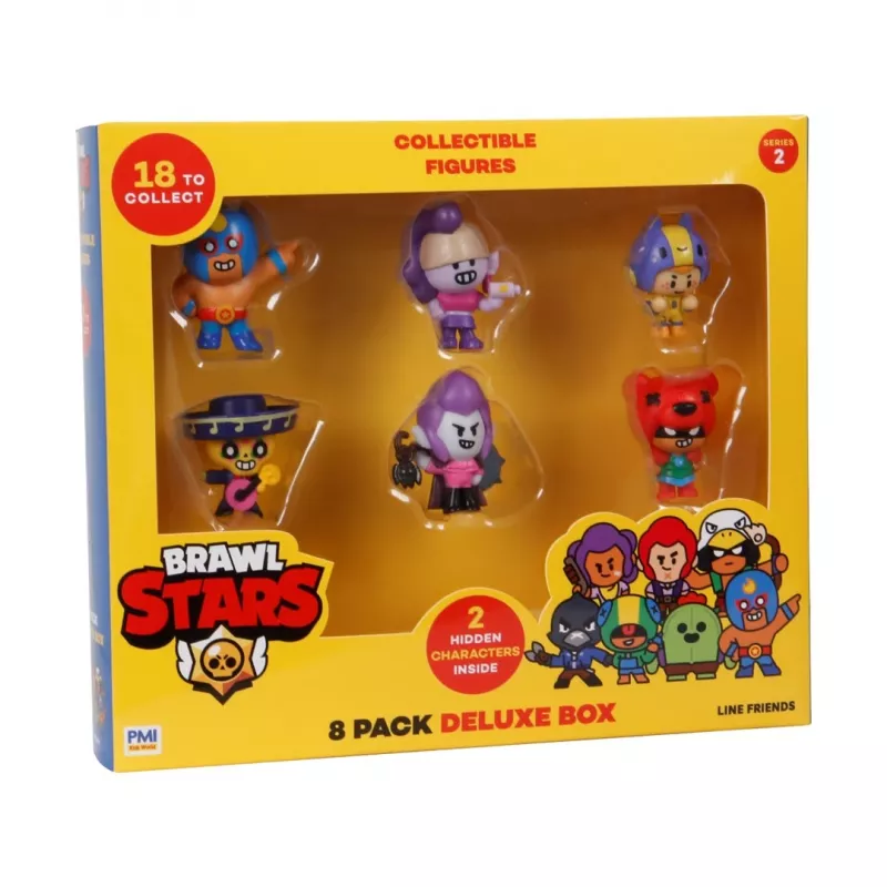 BRAWL STARS S2 FIGŪRAS - 8 PAKAS DELUXE KASTE VER.B