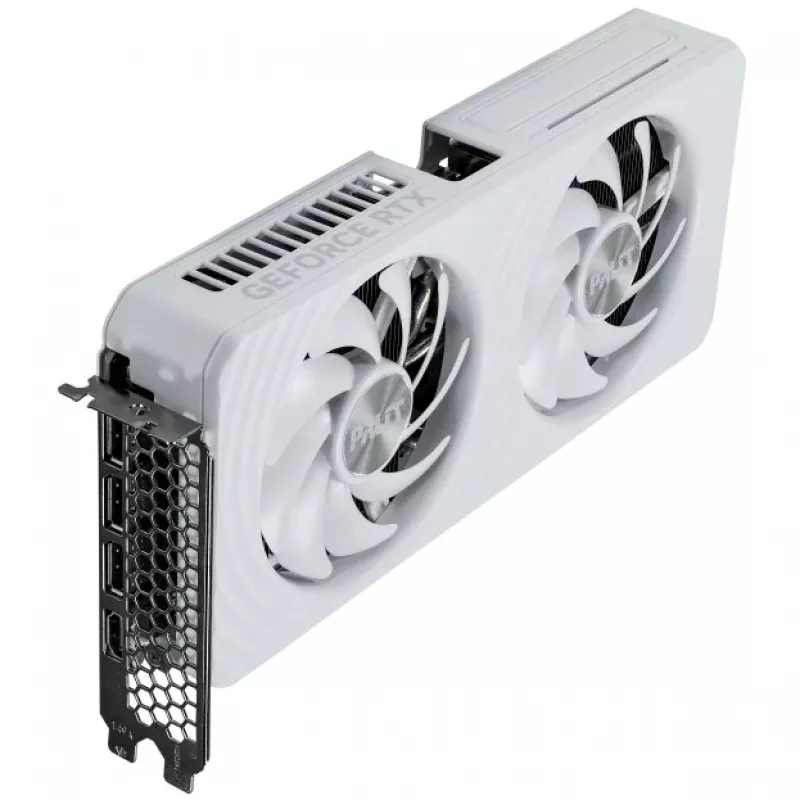Videokarte Palit GeForce RTX 5060 Ti White OC — GeForce RTX 5060 Ti, 16 GB GDDR7, 128 bitu, PCIe 5.0, 2407 MHz