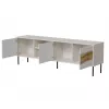 TV skapis cama meble INSERTO 3D1W 190x40x62 cm kašmira apdare ar LED