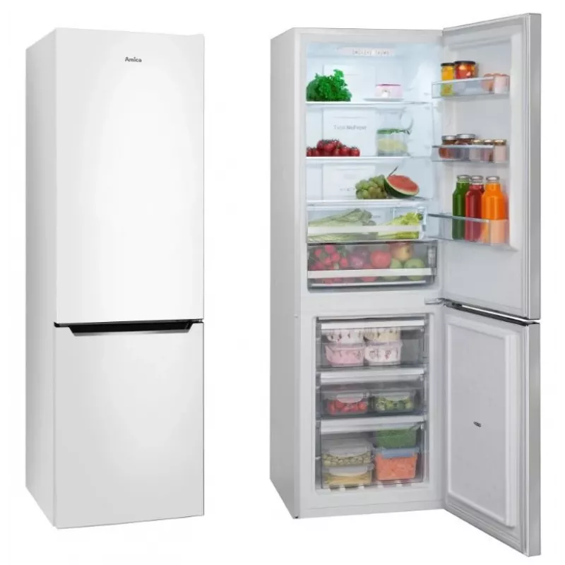 Ledusskapis ar saldētavu AMICA FK2695.2FT(E) — 269 L, apakšējā saldētava, balts, R600a