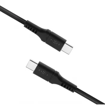 Fiksēts USB-C uz USB-C kabelis FIXED FIXDLS-CC2-BK — 2 m, 60 W