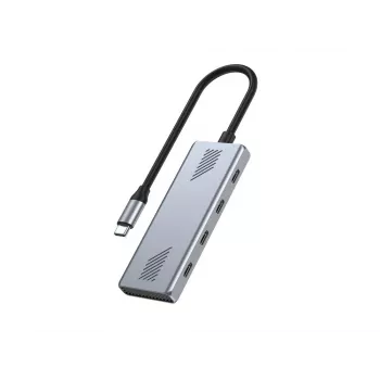GEMBIRD UHB-CM-U310-C4-01 USB-C 3.2 Gen 2 4 portu centrmezgls