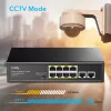Nepārvaldāms tīkla slēdzis Cudy FS1010P ar 8 PoE+ un 2 uplink portiem, Fast Ethernet (10/100), 120 W, melns