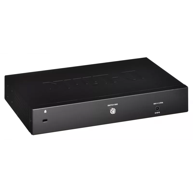 D-Link DGS-1210-08P/E L2 viedais slēdzis, 8 porti Gigabit Ethernet ar PoE, melns