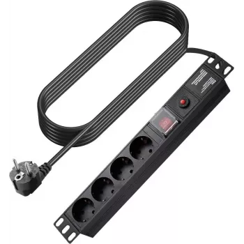 VISION EU Duckhead Adapter – C7 figūras-8 ligzda uz EU CEE 7/7 Schuko spraudni, balts