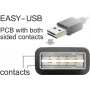 USB kabelis DeLOCK 85201 USB 2.0 3m Balts