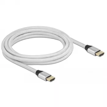 HDMI kabelis DeLOCK Ultra High Speed 48 Gbps 8K 60 Hz Sudraba 3m