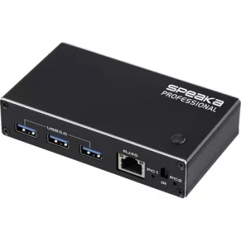 SpeaKa Professional HDMI 2.1 Slim KVM 2X1 USB 3.0+IR, Melns HDMI-Slēdzis 3840x2160 pikseļi (SP-13724440)