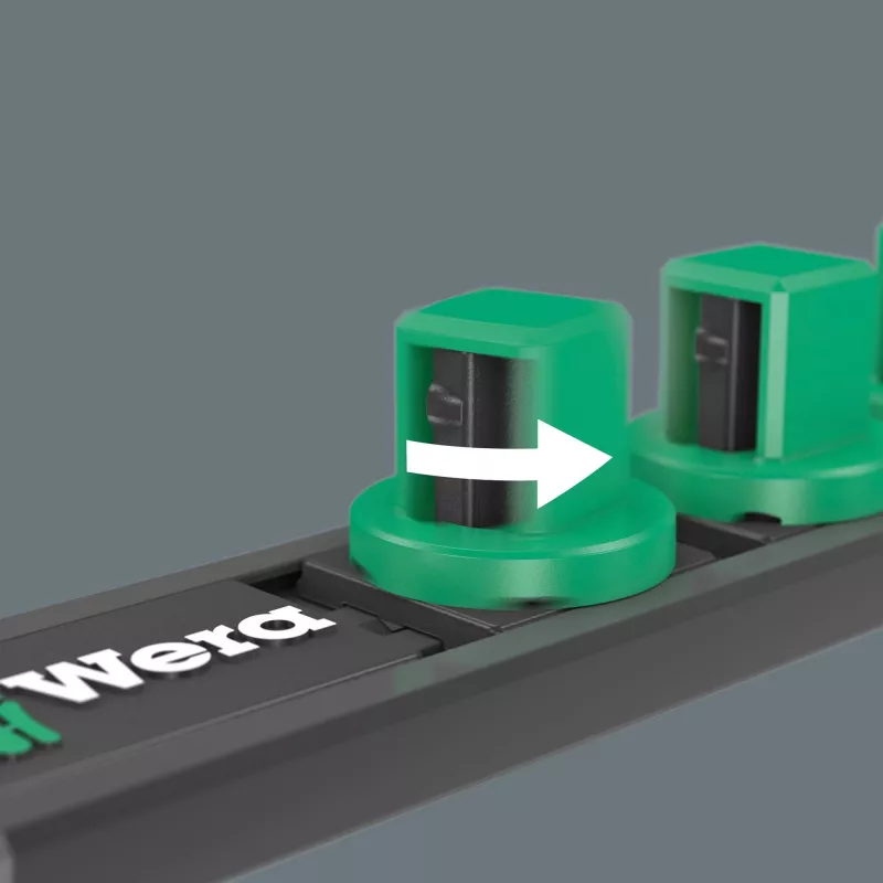 Uzgriežņu atslēgu komplekts Wera Zyklop A 1/4 inch melns/zaļš, 9 gab.