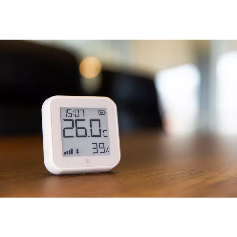 Temperatūras un mitruma sensors Shelly H&T Gen3 Wi‑Fi Balts