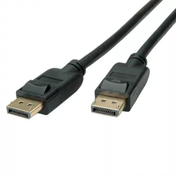 ROLINE DisplayPort kabelis - DisplayPort (vīr.) uz DisplayPort (vīr.) - DisplayPort 1.4 - 1 m - 4K atbalsts - Melns (11.04.5810)