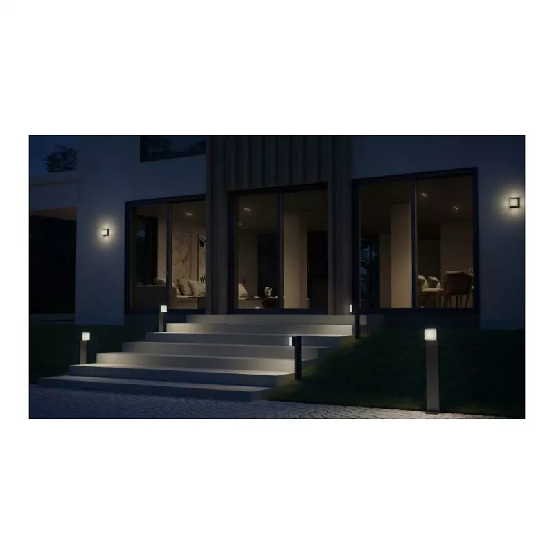 Āra sienas gaismeklis Steinel L 845 SC, LED nemaināms 9 W, antracīts, alumīnijs/plastmasa, 160°/5 m