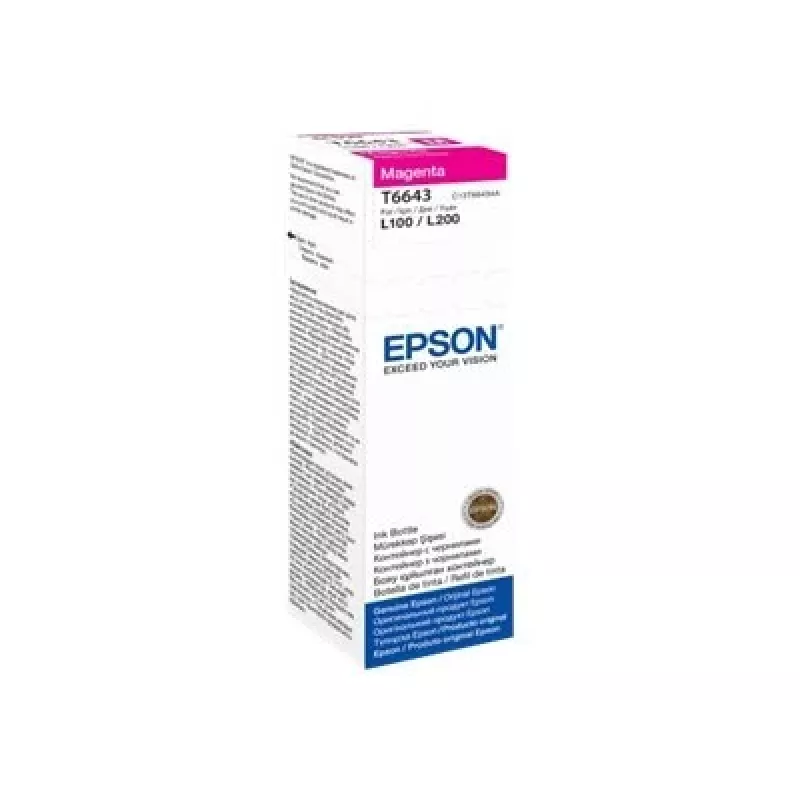 Epson T6643 70ml tintas pudele – fuksīna