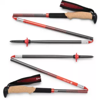 BLACK DIAMOND Trekking nūjas Pursuit Carbon Z, Fitness Device antracīts/oranžs, 1 pāris, 115 cm