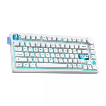 Mehāniskā stila Bluetooth tastatūra Onikuma MT706 balta
