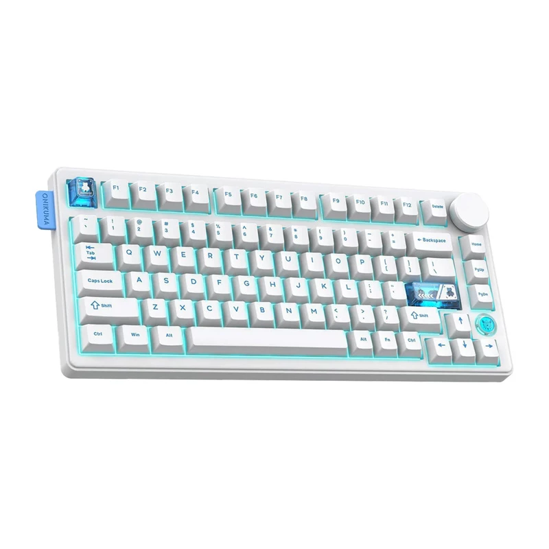 ONIKUMA MT706 mehāniskā klaviatūra, balta, QWERTY